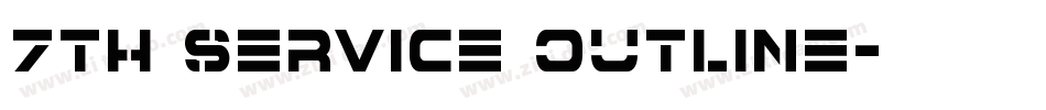 7th Service Outline字体转换
